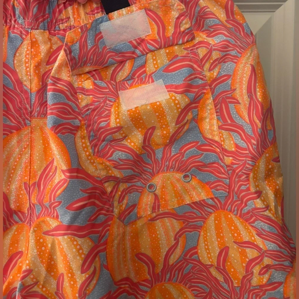 Vineyard Vines Men’s Swim Trunks in Neon Print, Size M